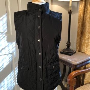 Black Quilted Vest
